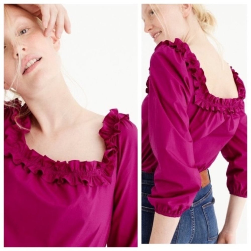 J. Crew Ruffle Penny Top